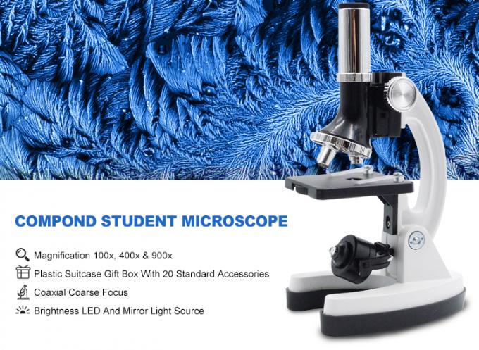 Ensemble biologique de cadeau de microscope en métal