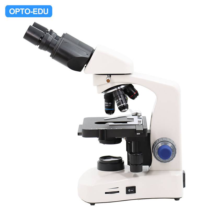 OPTO EDU A12.1005 Achromatic LED Trinocular Biological Laboratory Microscope
